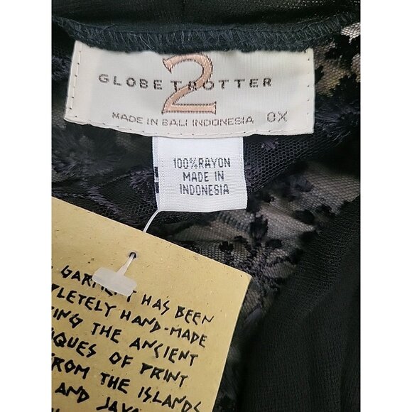 Globetrotter Kimono Type Jacket Lace Detail Vamp Whimsy Goth Black 0X NWT - Picture 12 of 12